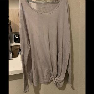 Grey long Sleeve tie at the bottom top. Size M.